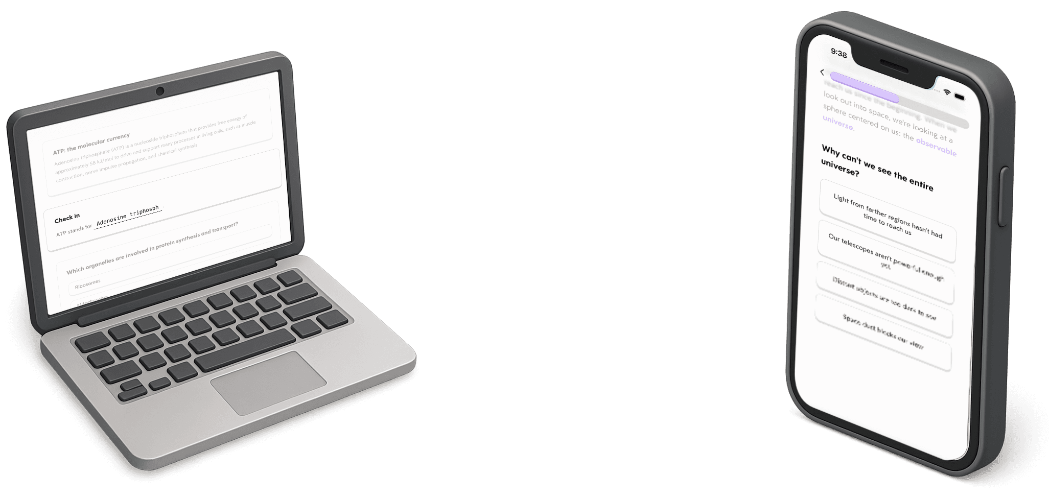 iPhone and laptop showing Turbo AI app