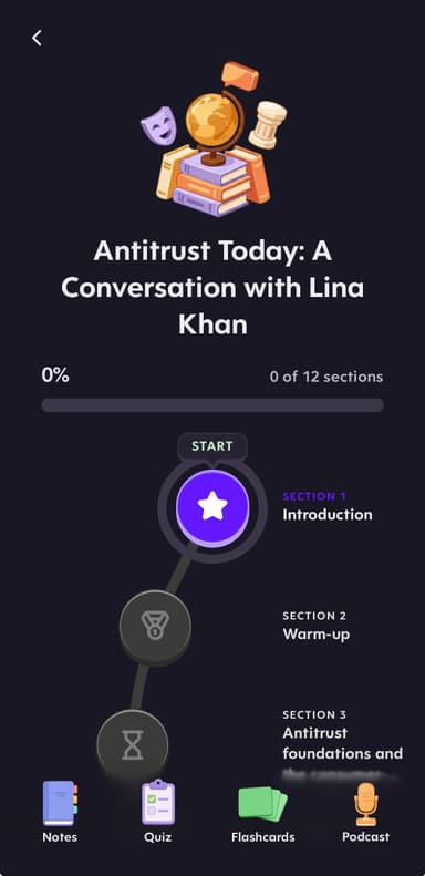 Turbo AI course generated from a YouTube conversation with former FTC chair Lina Khan