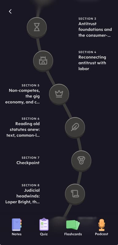 Section path of the Turbo AI course built from the Lina Khan YouTube video
