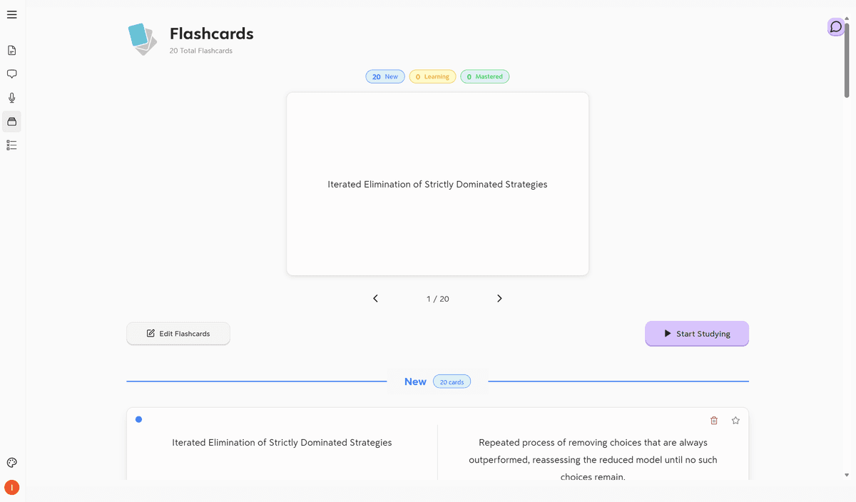 Flashcards